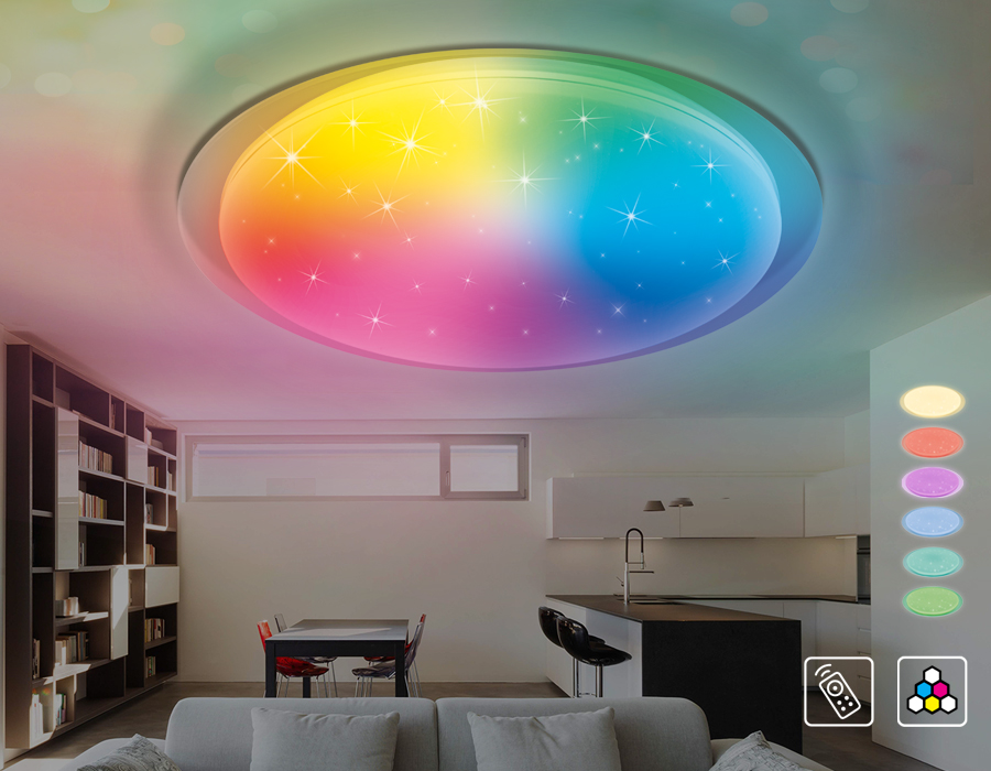 Светодиодный светильник c подсветкой RGB Светодиодный светильник c подсветкой RGB