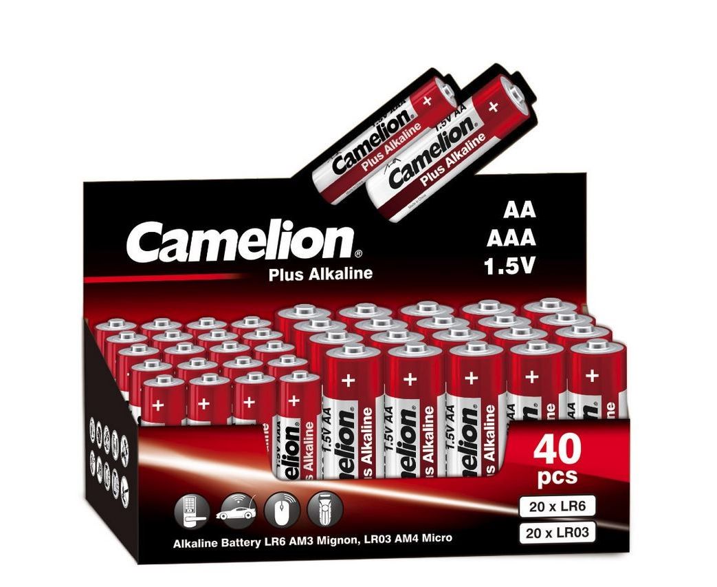 Батарейки Camelion Plus Alkaline COMBO40 